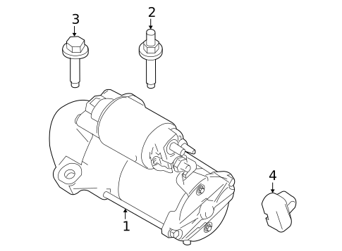 Starter for 2010 Lincoln MKS #0