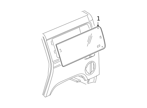 Glass & Hardware for 2005 Hummer H2 #0