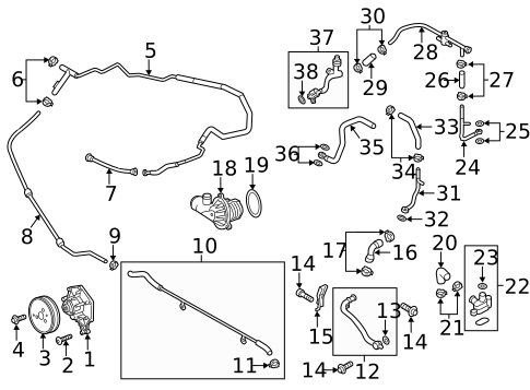 Water Pump for 2013 Porsche Cayenne #0