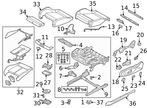 Front Seat Components for 2025 Audi A5 Sportback #0