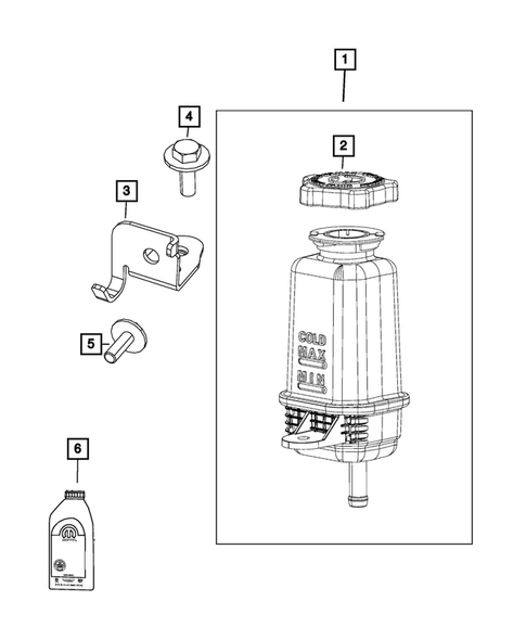 Power Steering Pump and Reservoir for 2019 Jeep Wrangler #0