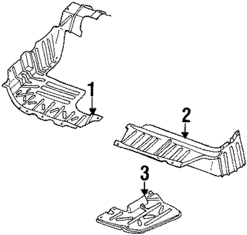 Splash Shields for 1993 Isuzu Stylus #0