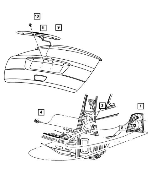 Lamps - Front, Rear and Courtesy for 2004 Chrysler Pacifica #1