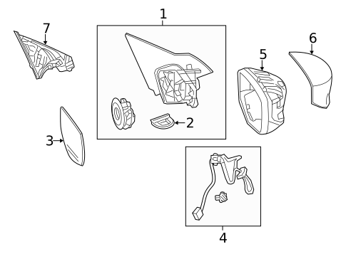 Outside Mirrors for 2014 Honda Accord #0