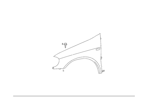 Front Fender for 2002 Mercedes-Benz ML55 AMG #1