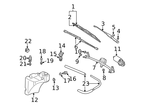 Wipers for 2000 Audi A6 Quattro #0