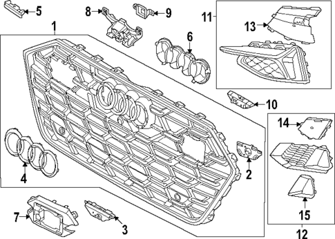 Grille & Components for 2025 Audi A7 Sportback #0