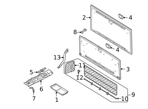 Interior Trim - Rear Body for 2004 Volvo XC70 #1