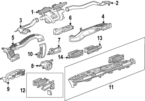 Ducts for 2025 Cadillac ESCALADE IQ #1