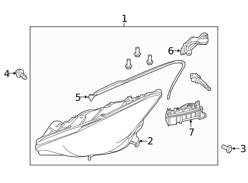 Headlamp Components for 2019 INFINITI QX30 #1