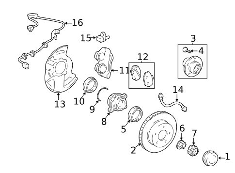 Front Brakes for 2007 Toyota 4Runner #0