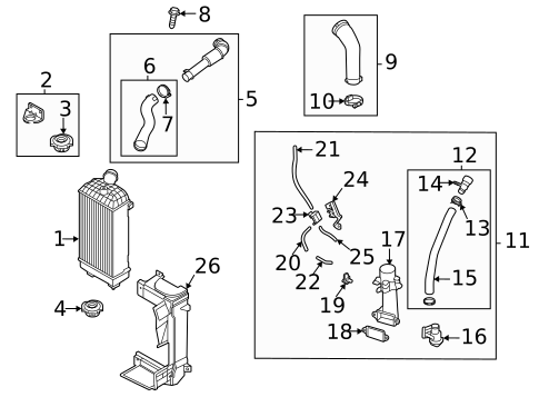 Intercooler for 2022 Hyundai Santa Fe #0