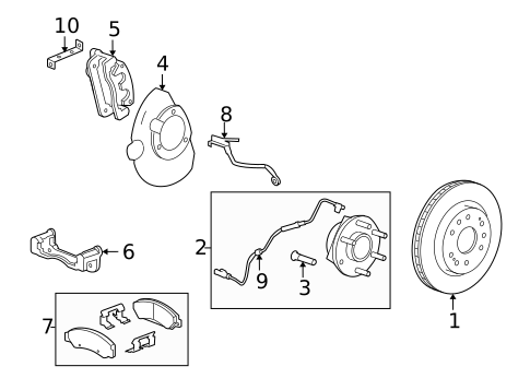 Front Brakes for 2010 Chevrolet Silverado 1500 #2