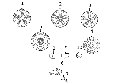 Tire Pressure Monitor Components for 2007 Toyota Solara #0