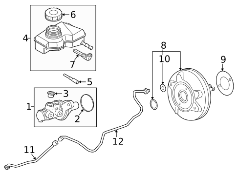 Master Cylinder - Components On Dash Panel for 2021 BMW 228i Gran Coupe #0