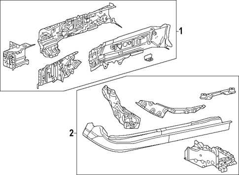 Structural Components & Rails for 2025 Lexus NX350h #2