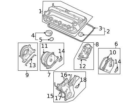 Valve & Timing Covers for 2011 Acura TL #0