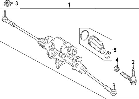 Steering Gear & Linkage for 2025 Mercedes-Benz EQE SUV AMG® #1
