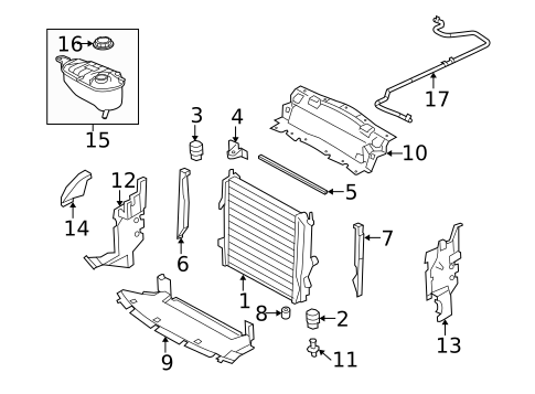 Radiator & Components for 2014 Jaguar XKR #0