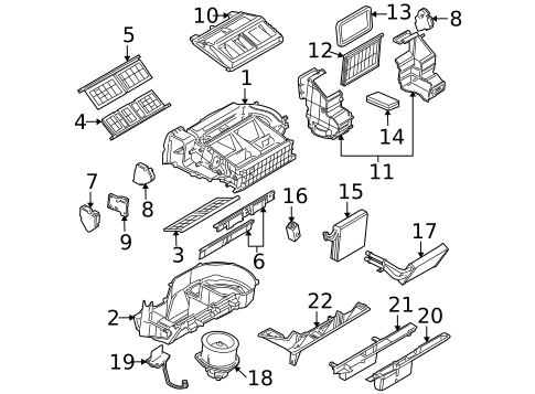 Evaporator & Heater Components for 2006 Buick Terraza #0