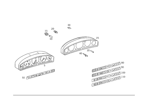 Instrument Cluster for 1993 Mercedes-Benz 600SL #4