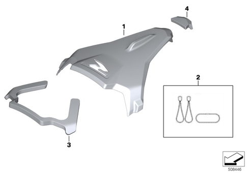 Motorcycle Trim Section, Windshield for 2025 BMW-Motorrad F 900 R #1