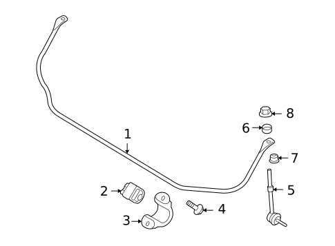 Stabilizer Bar & Components for 2011 Volvo XC70 #0