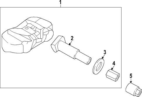 Tire Pressure Monitor Components for 2025 Genesis Electrified G80 #0