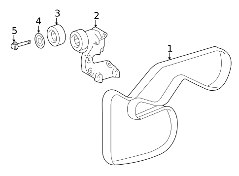 Belts & Pulleys for 2017 Toyota Camry #0