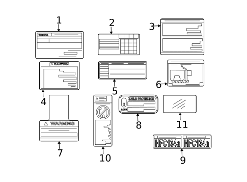 Labels for 2005 Scion xA #0