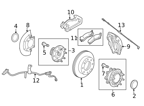 Rear Brakes for 2016 GMC Sierra 2500 HD #1