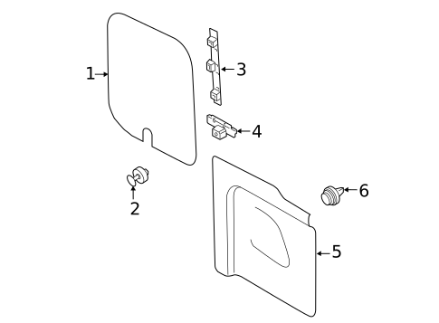 Interior Trim - Back Door for 2023 Ford Transit-250 #0