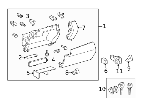 Instrument Panel for 2011 Lexus RX350 #1
