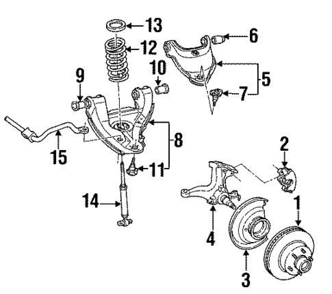 Suspension Components for 1995 GMC Suburban C1500 #4
