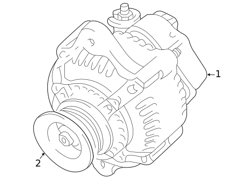 Alternator for 2010 Toyota FJ Cruiser #1