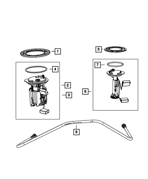Fuel Pump and Sending Unit for 2016 Dodge Journey #0