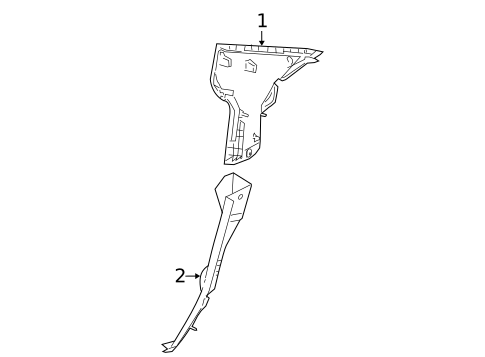 Interior Trim - Quarter Panels for 2004 Mazda 3 #0