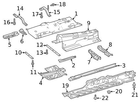 Floor & Rails for 2018 Mercedes-Benz E63 AMG S #2