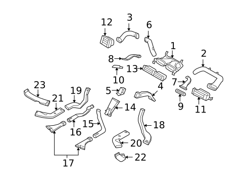 Ducts for 2011 Volvo XC70 #0