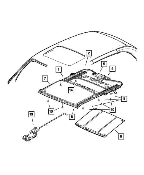 Sunroof for 2003 Chrysler PT Cruiser #0