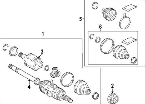 Axle Shaft & Joints for 2025 Lexus NX350h #1