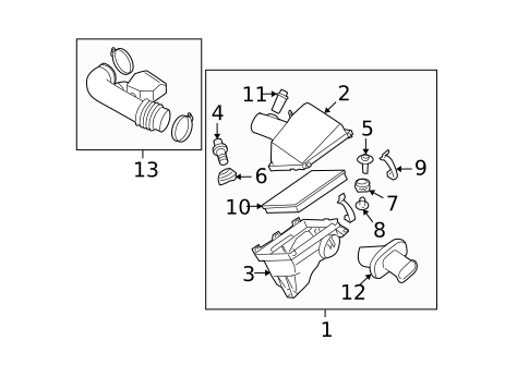 Air Intake for 2012 Nissan Pathfinder #0