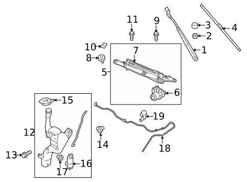 Wiper & Washer Components for 2016 Ford Fiesta #0