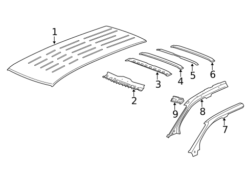 Roof & Components for 2010 Buick Enclave #0