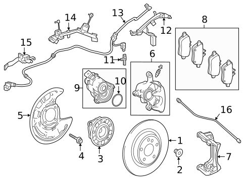 Rear Brakes for 2022 Mercedes-Benz GLB35 AMG #0