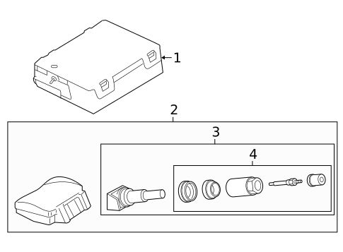 Tire Pressure Monitor Components for 2020 Jaguar XE #0