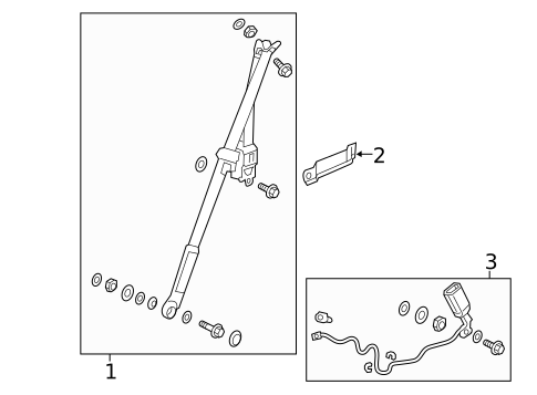Front Seat Belts for 2016 Honda Civic #1