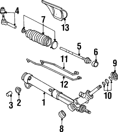 Steering Gear & Linkage for 1999 Oldsmobile Silhouette #0
