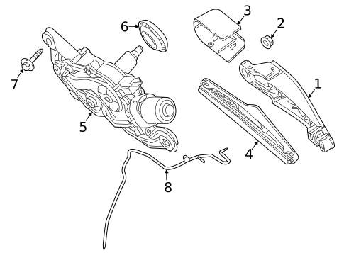 Wiper & Washer Components for 2019 Smart EQ fortwo #1