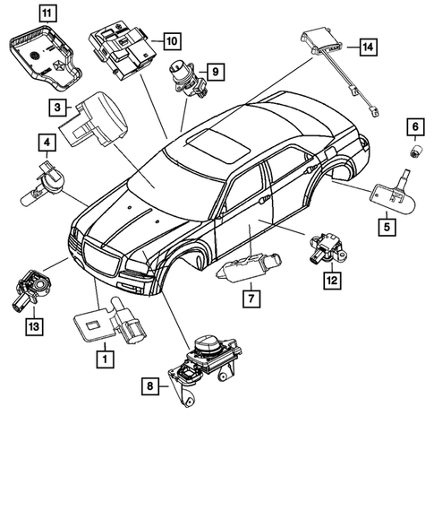 Sensors for 2012 Chrysler 300 #0